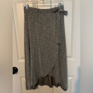 Striped Black and White Women's Skirt